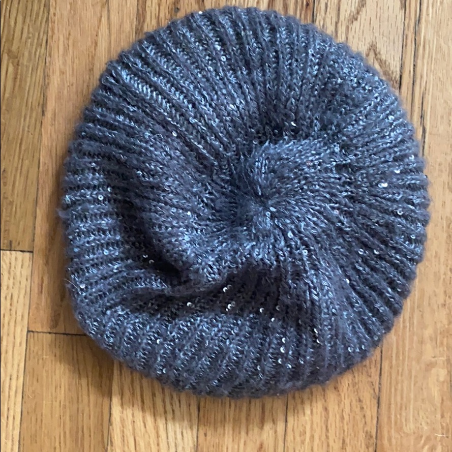 Sequined Gray Hat